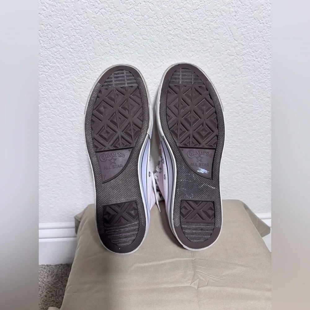 Converse Chuck Taylor All Star Hi Lift Platform Sneaker Sugar berry White Size 9 - Picture 7 of 11
